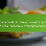 Équipements de mise en conserve pour les fruits secs : processus, avantages et recettes.