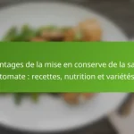 Avantages de la mise en conserve de la sauce tomate : recettes, nutrition et variétés