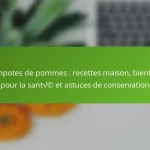 Compotes de pommes : recettes maison, bienfaits pour la santé et astuces de conservation