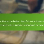 Confitures de baies : bienfaits nutritionnels, techniques de cuisson et variations de saveurs