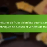Confitures de fruits : bienfaits pour la santé, techniques de cuisson et variétés de fruits