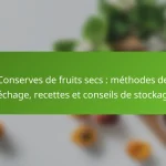 Conserves de fruits secs : méthodes de séchage, recettes et conseils de stockage