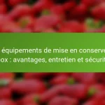 Les équipements de mise en conserve en inox : avantages, entretien et sécurité