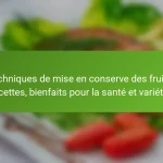 Techniques de mise en conserve des fruits : recettes, bienfaits pour la santé et variétés